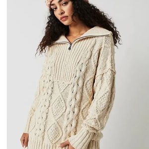 Free people cable sweater